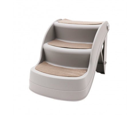 38cm Foldable Pet Stairs Ramp - Grey-0