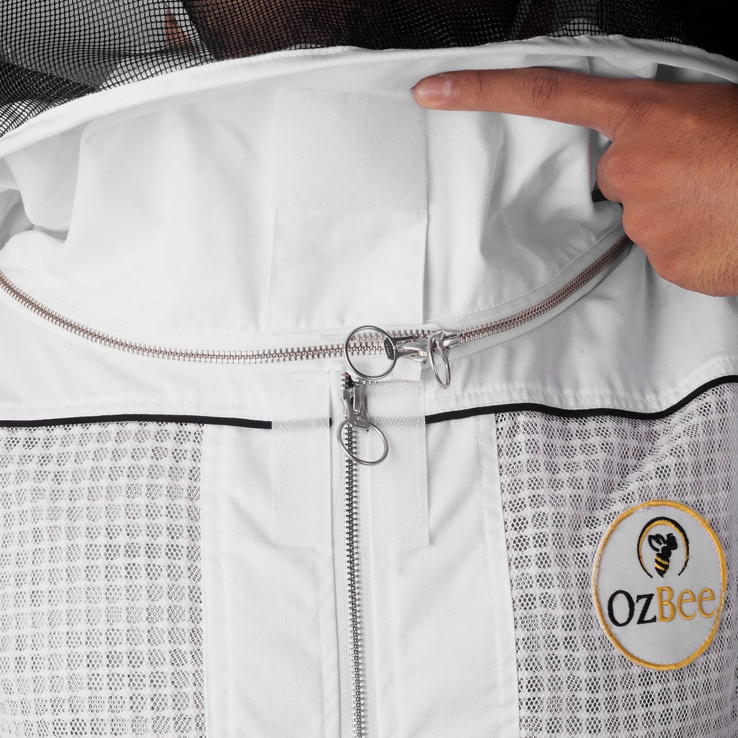 Beekeeping Bee Cotton Semi Ventilated Round head Jacket Protective Gear-2