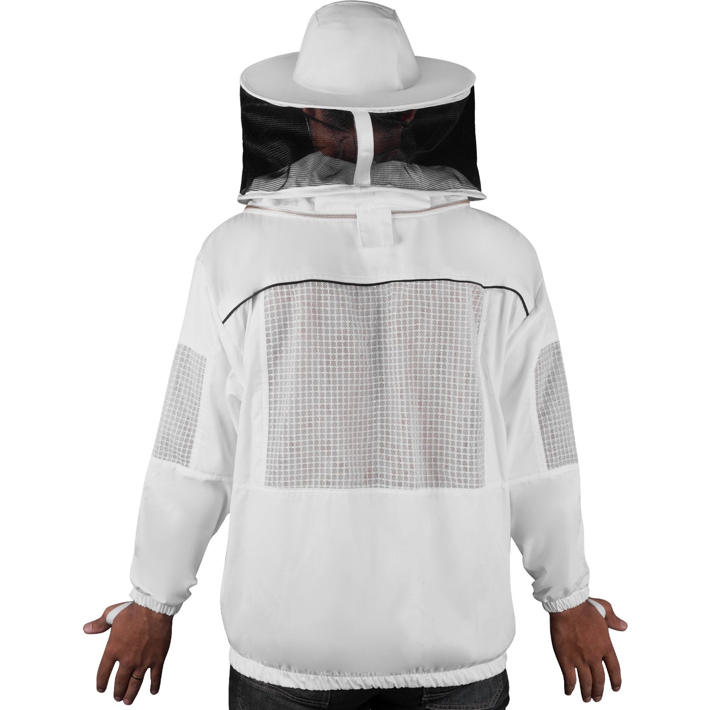 Beekeeping Bee Cotton Semi Ventilated Round head Jacket Protective Gear-3