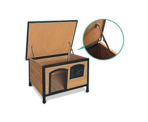 Dog Kennel with Elevated Floor - 2 Sizes-4
