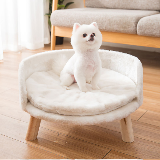 Plush Luxury Cat Bed with Cozy Cushion Pad
