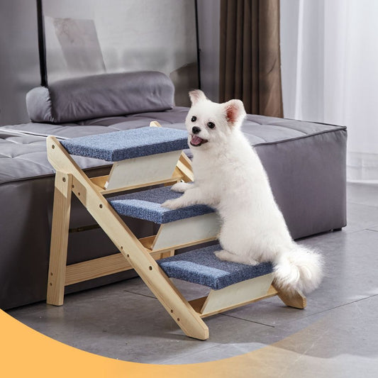 2 in 1 Foldable Pet Steps Ramp for Small to Large Dogs