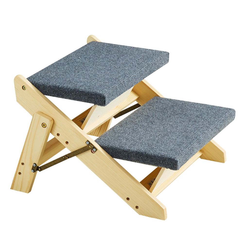 2 in 1 Foldable Pet Steps Ramp for Small to Large Dogs