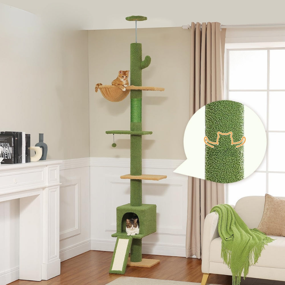 Adjustable Floor to Ceiling Cat Tree Tower