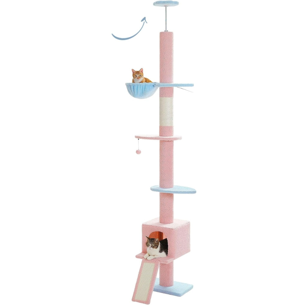 Adjustable Floor to Ceiling Cat Tree Tower