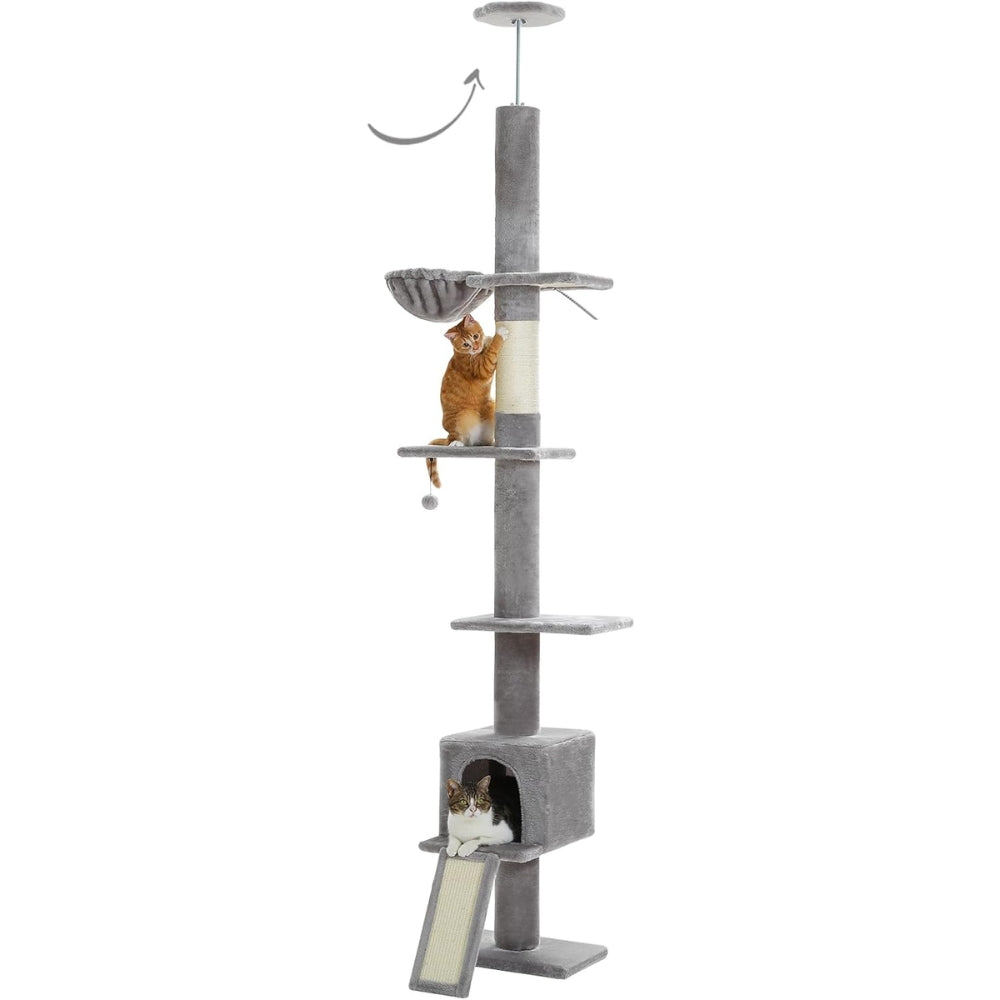 Adjustable Floor to Ceiling Cat Tree Tower