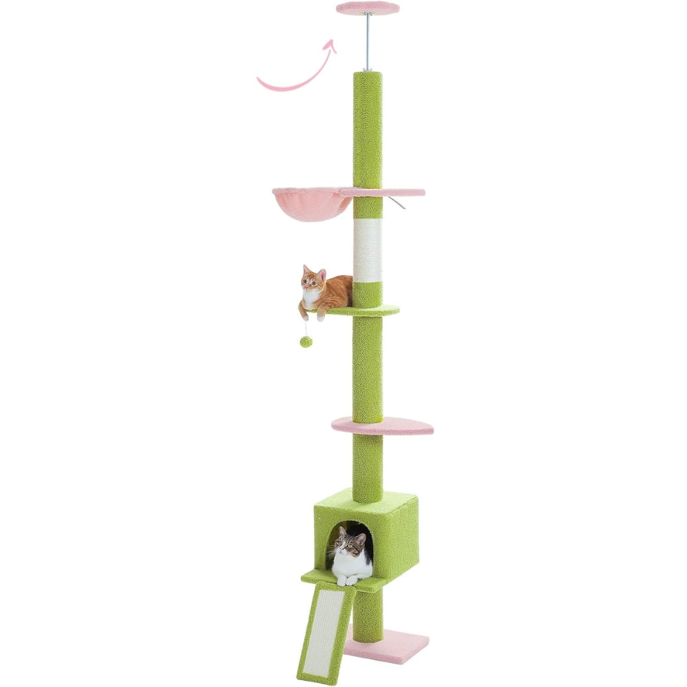 Adjustable Floor to Ceiling Cat Tree Tower