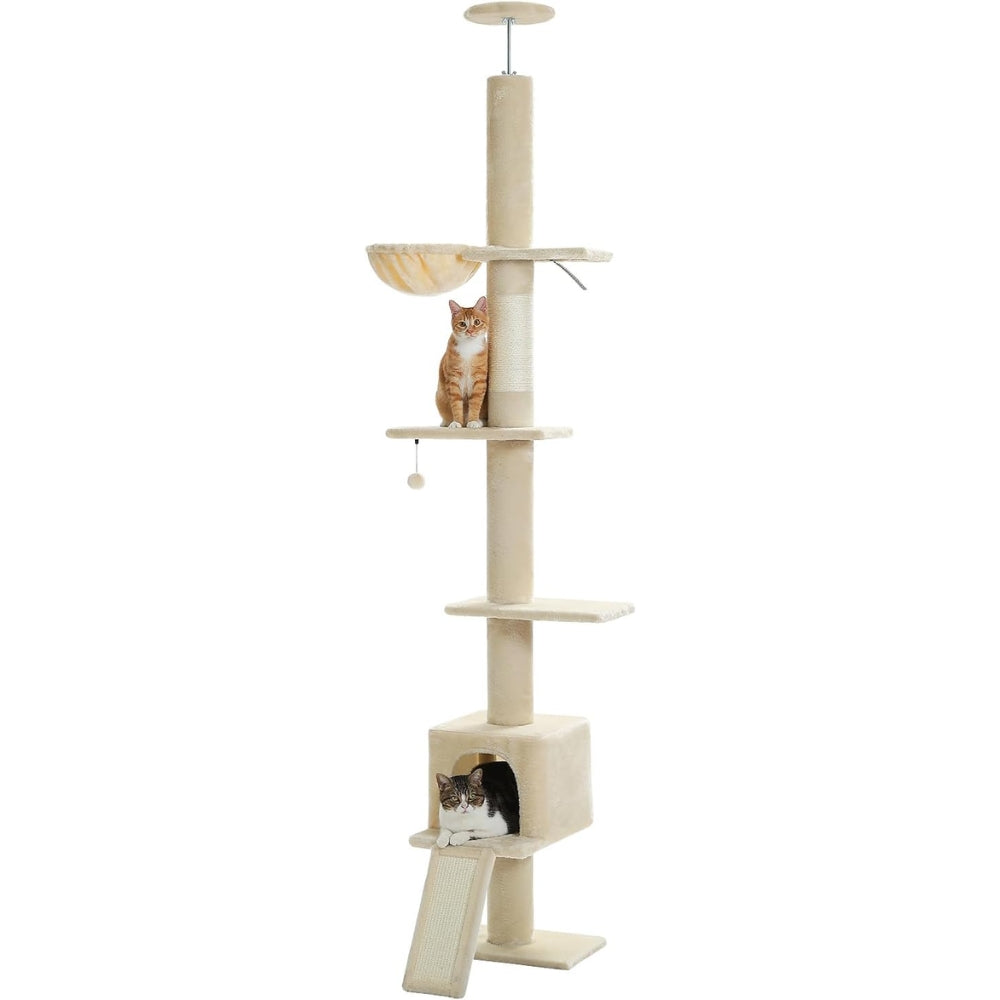 Adjustable Floor to Ceiling Cat Tree Tower